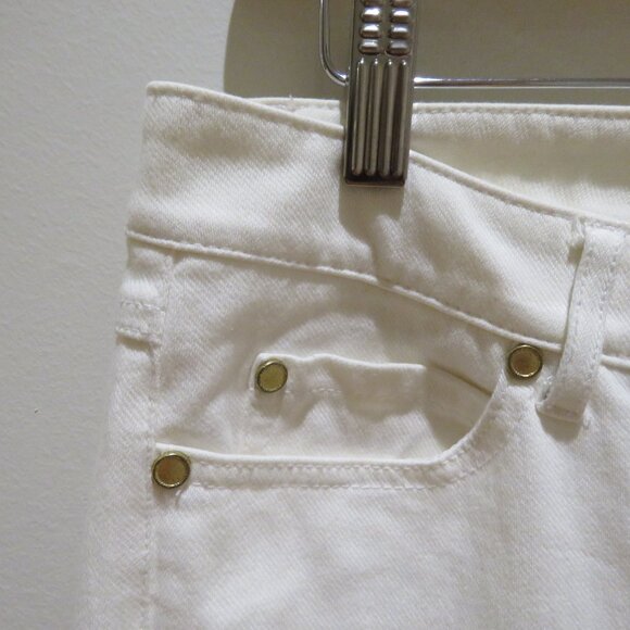 J. MCLAUGHLIN Lexi 4 Way Stretch Slim Leg Jeans in White Denim Preppy - Size 10 - Picture 5 of 14